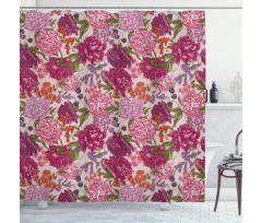 Wild Flora Vintage Shower Curtain