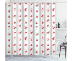 Rose Blooms Shower Curtain