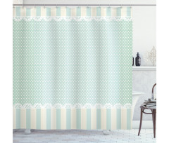 Ornaments and Dots Shower Curtain
