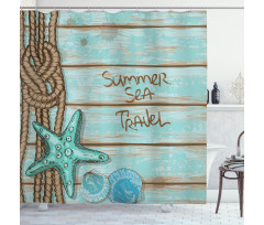 Summer Travel Shower Curtain