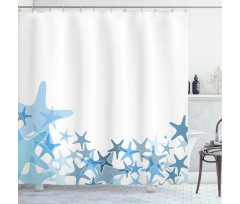 Blue Sea Animals Shower Curtain