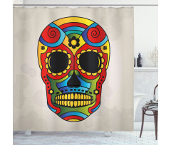 Latin Macabre Myth Shower Curtain