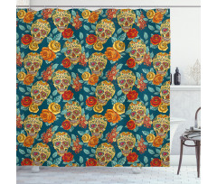 Diamond Eyes Roses Shower Curtain