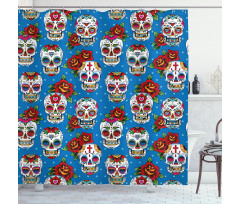 Mexican Retro Dots Shower Curtain