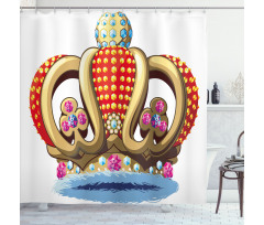 Royal Noble Family Crown Shower Curtain