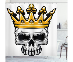 Skull Cranium with Coronet Shower Curtain