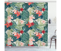 Nature Crepe Ginger Flower Shower Curtain