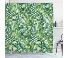 Botanical Wild Palm Trees Shower Curtain