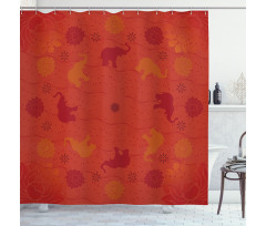 Nature Theme Shower Curtain