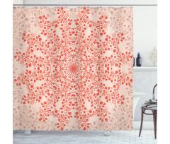 Rural Twigs Blooms Shower Curtain