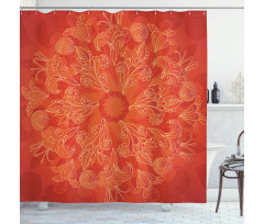 Vibrant Doodle Art Shower Curtain
