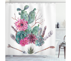 Exotic Bouquet Vintage Shower Curtain