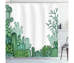Arizona Doodle Desert Shower Curtain