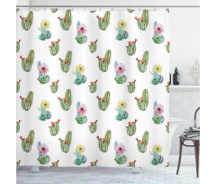 Hawaiian Bouquet Vintage Shower Curtain