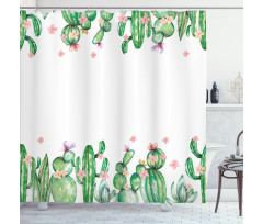 Tender Romantic Blossoms Shower Curtain