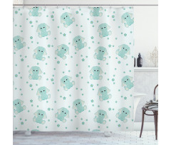 Spring Child Shower Curtain