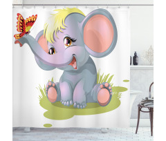 Newborn Mascot Shower Curtain