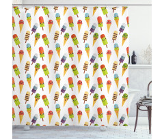 Colorful Yummy Shower Curtain
