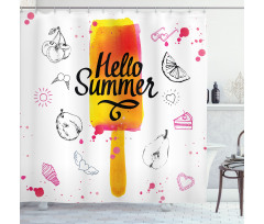 Hello Summer Shower Curtain