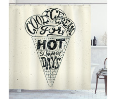 Cool Ice Cream Shower Curtain