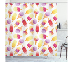 Watercolor Cone Shower Curtain