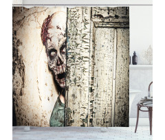 Old House Vampire Shower Curtain