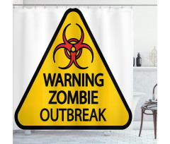 Warning Outbreak Shower Curtain