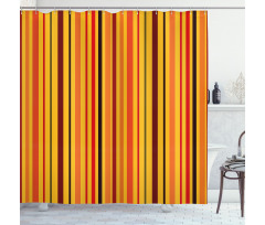 Vibrant Vertical Lines Shower Curtain