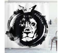 King of the Forest Freedom Shower Curtain