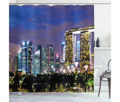 Singapore City Shower Curtain