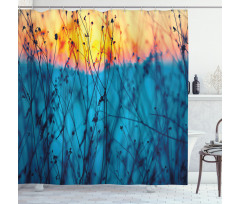 Autumn Dried Flowers Shower Curtain