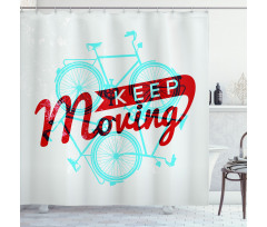 Hipster Lifestyle Words Shower Curtain