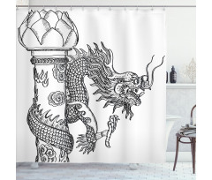 Chinese Creature Shower Curtain