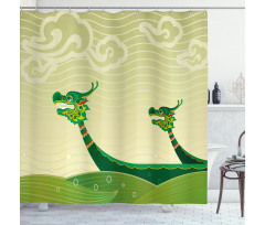 Tatsu Mythical Animal Shower Curtain