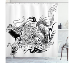 Creature Art Shower Curtain