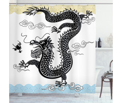 Traditional Chinese Sea Shower Curtain
