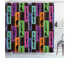 Vases on Heads Shower Curtain
