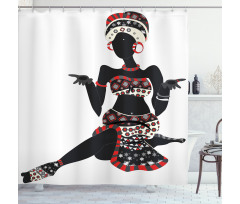 Dress Lady Shower Curtain