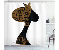Headscarf Profile Shower Curtain