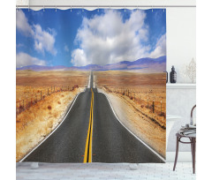 California Road Shower Curtain