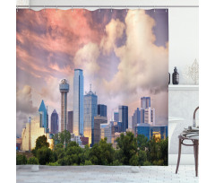 Dallas Skyline Shower Curtain