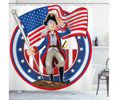 Patriot Emblem Shower Curtain