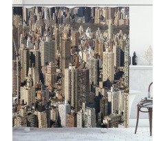 NYC Aerial View Shower Curtain