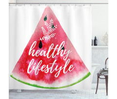 Healthy Lifestyle Vivid Shower Curtain