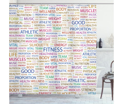 Psychical Activity Word Shower Curtain