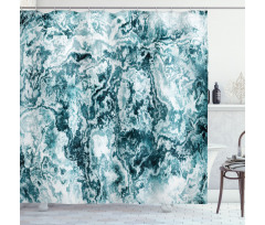 Abstract Retro Shower Curtain