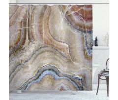 Surreal Onyx Surface Shower Curtain