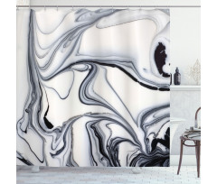 Trippy Unusual Forms Shower Curtain
