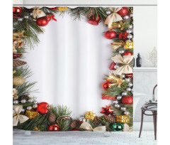 Dressed Xmas Tree Shower Curtain