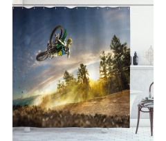 Extreme Sports Exotic Shower Curtain